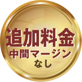 追加料金なし